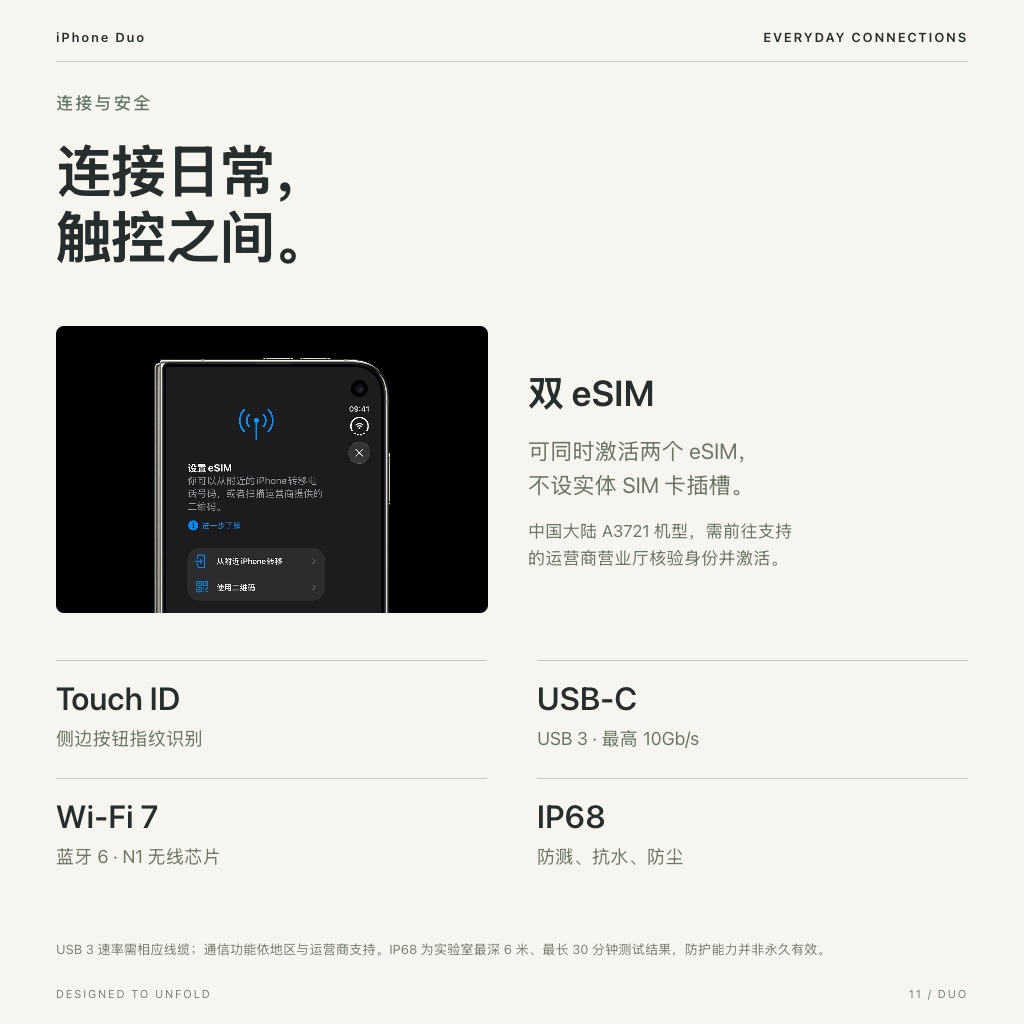 连接与安全验证：轻触验证，随时连接。