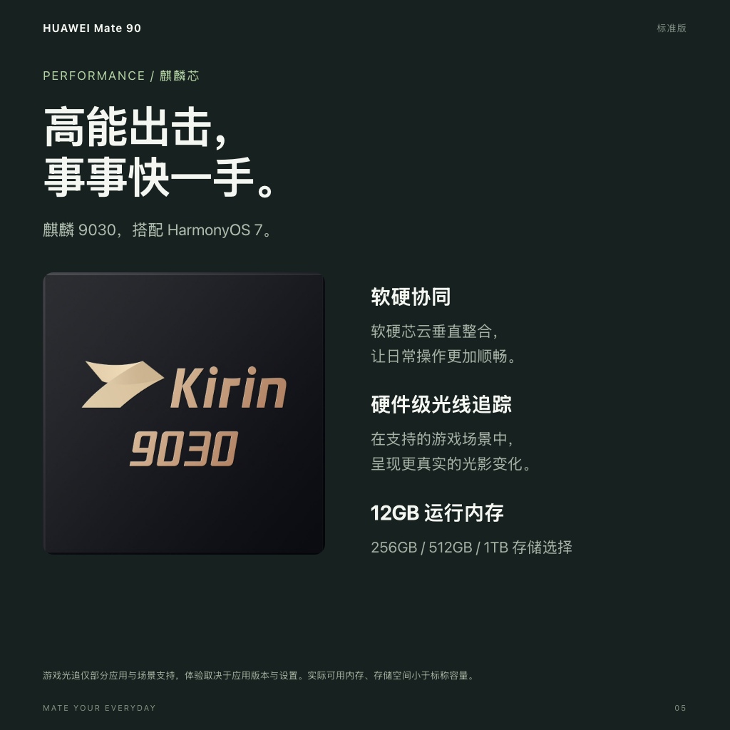 性能与游戏：麒麟9030，高能出击