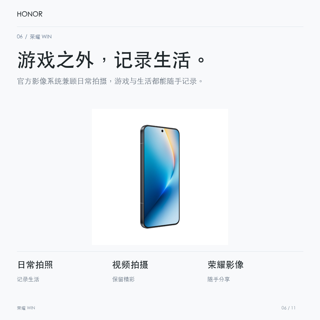 荣耀 WIN 游戏之外，记录生活。