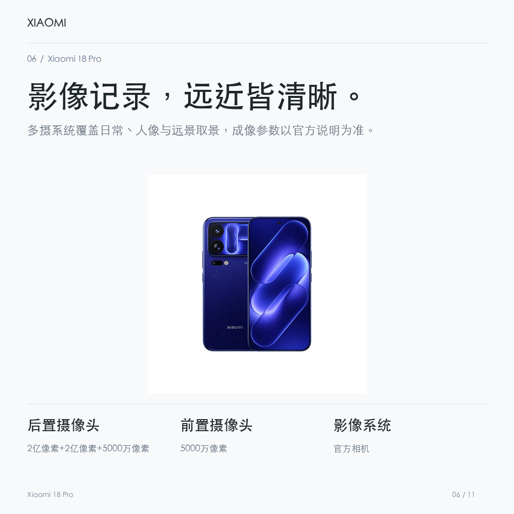 Xiaomi 18 Pro 影像记录，远近皆清晰。
