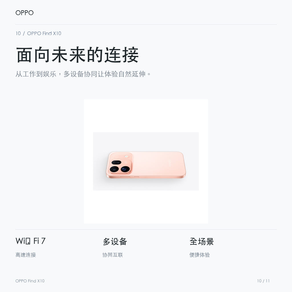 OPPO Find X10 面向未来的连接