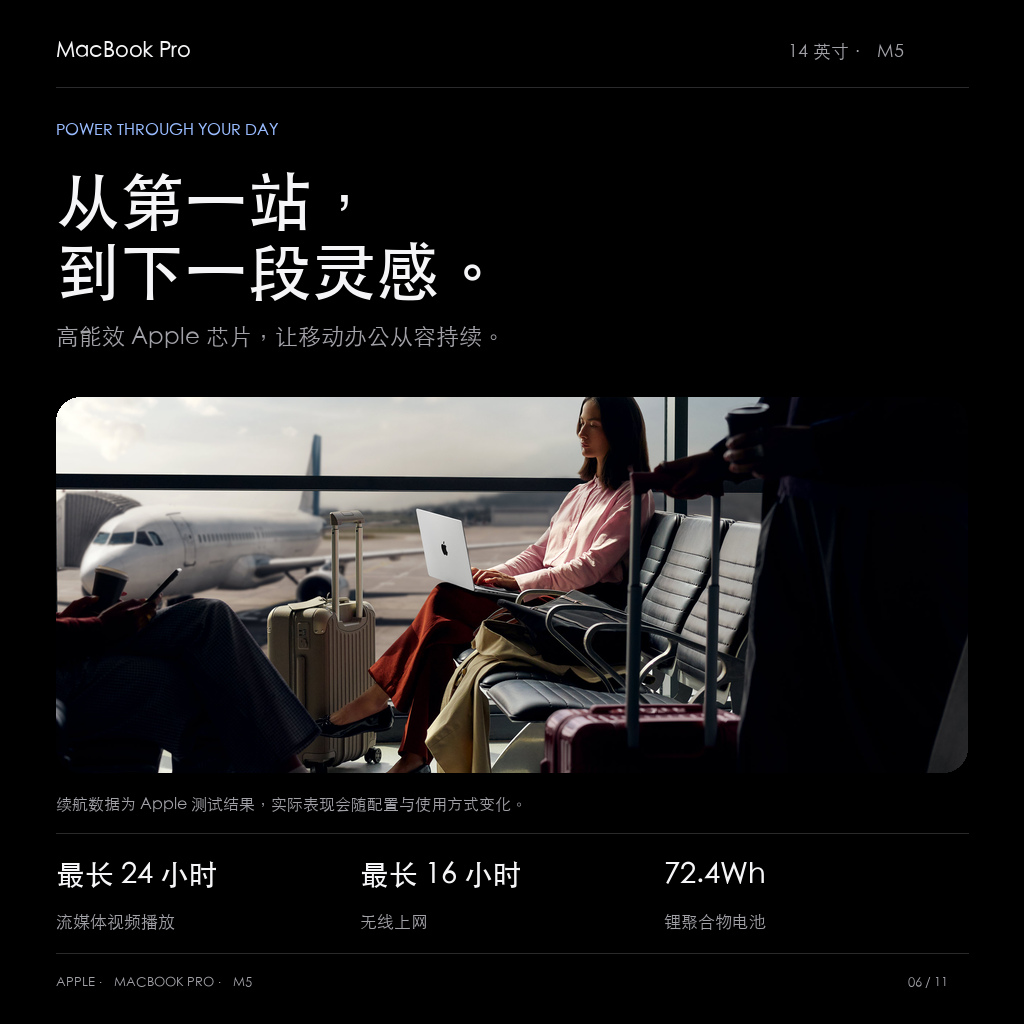 最长24小时流媒体视频播放及16小时无线上网