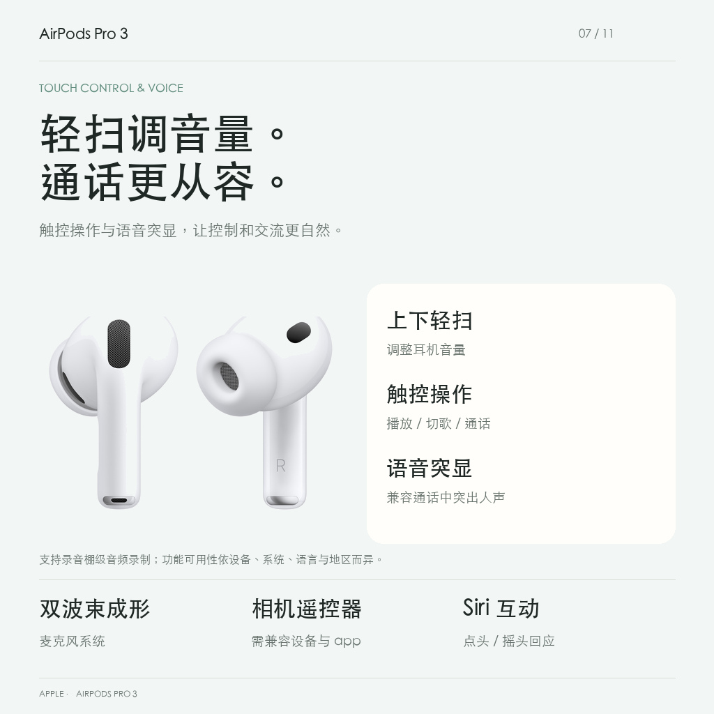 触控调音量语音突显与麦克风